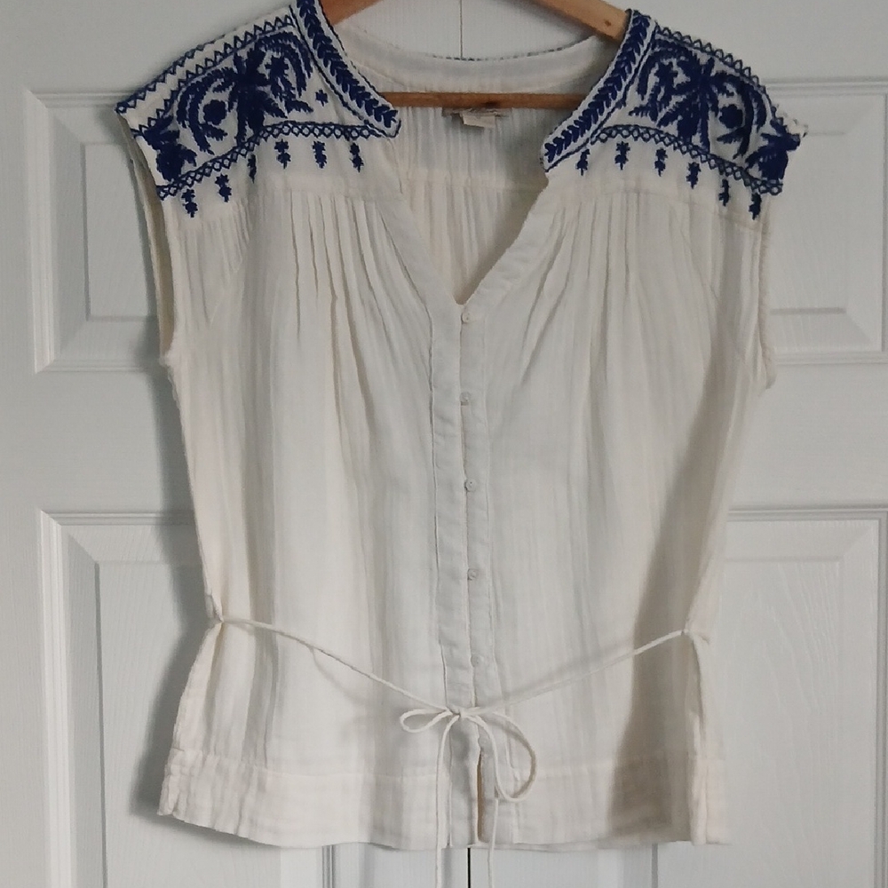 Lucky Brand Embroidered Blouse